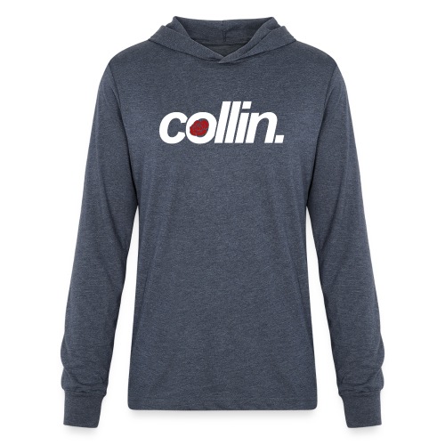 Collin. (White w/ Rose) - Unisex Long Sleeve Hoodie Shirt