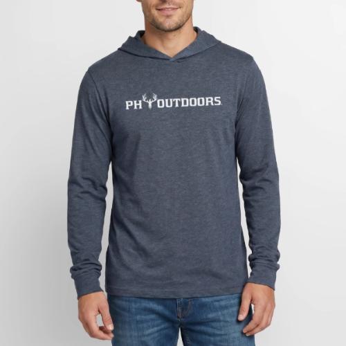 PH Outdoors® White Long - Unisex Long Sleeve Hoodie Shirt