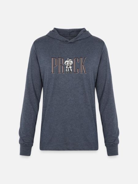 PR/CK - Unisex Long Sleeve Hoodie Shirt - heather navy