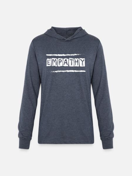 Empathy hippie - Unisex Long Sleeve Hoodie Shirt - heather navy