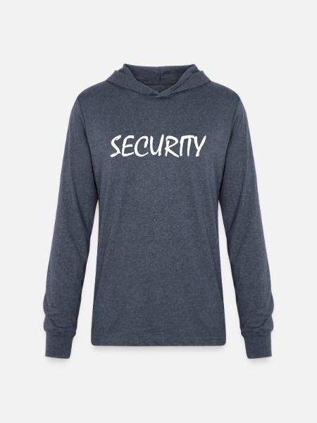 SECURITY - Unisex Long Sleeve Hoodie Shirt - heather navy