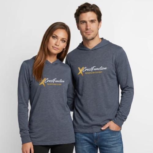 XF Sports Recovery Logo- White (Front Only) - Unisex Long Sleeve Hoodie Shirt