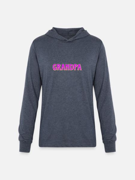 grandpa - Unisex Long Sleeve Hoodie Shirt - heather navy