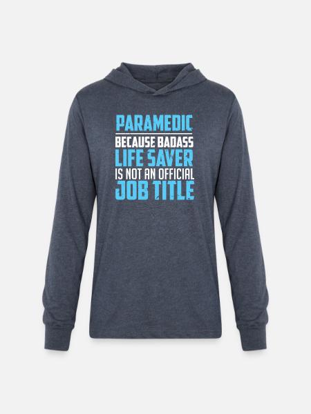 Paramedic Paramedic Paramedics Emergency - Unisex Long Sleeve Hoodie Shirt - heather navy