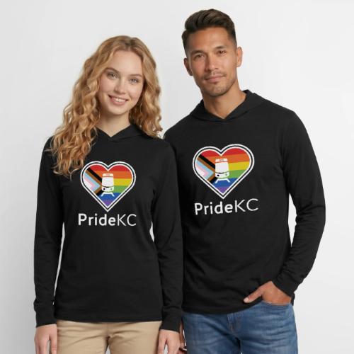 PrideKC Heart 2023 - Unisex Long Sleeve Hoodie Shirt
