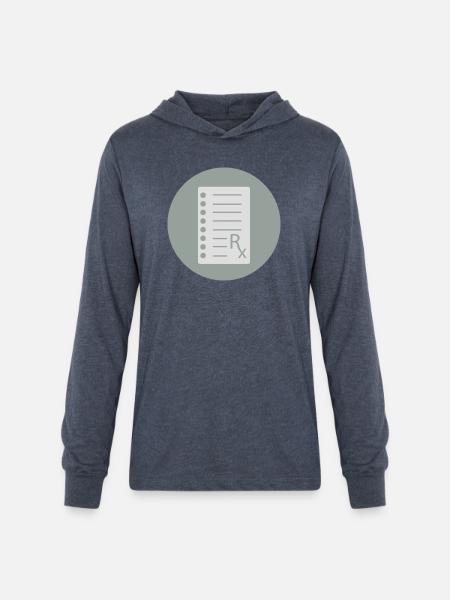 Prescription - Unisex Long Sleeve Hoodie Shirt - heather navy