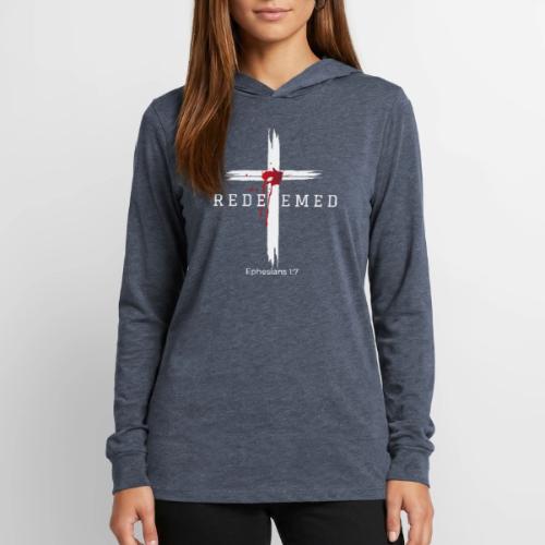 Redeemed by the blood of Jesus - Ephesians 1:7 - Unisex Long Sleeve Hoodie Shirt