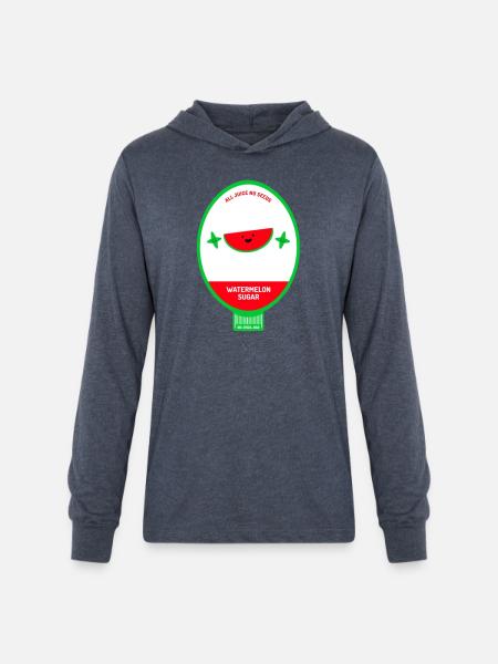 All Juice No Seeds Cap - Unisex Long Sleeve Hoodie Shirt - heather navy