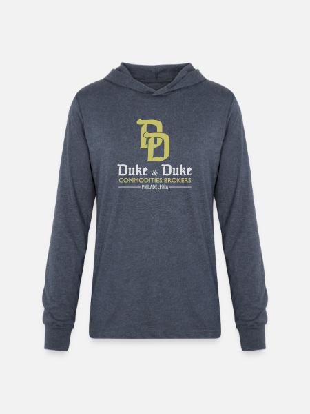 Duke and Duke - Unisex Long Sleeve Hoodie Shirt - heather navy