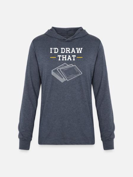 Card Player Trading Card Game - Unisex Long Sleeve Hoodie Shirt - heather navy
