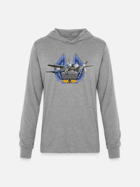 Mosquito - Unisex Long Sleeve Hoodie Shirt - heather grey