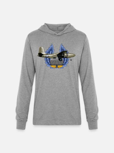 A-20 Havoc - Unisex Long Sleeve Hoodie Shirt - heather grey