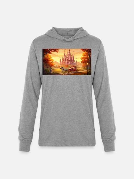 "A captivating digital painting - Unisex Long Sleeve Hoodie Shirt - heather grey