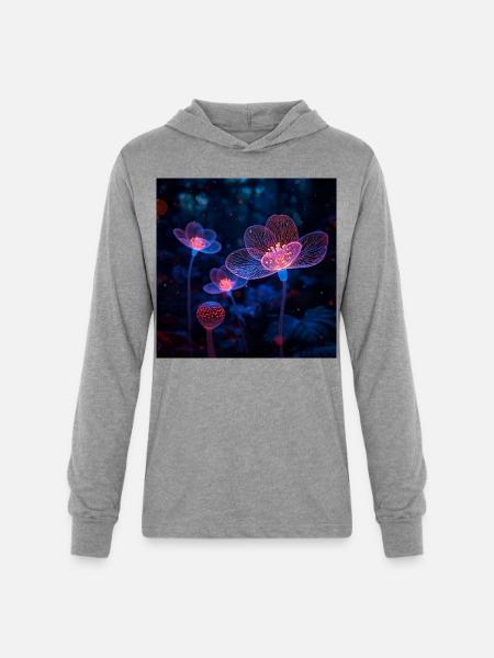 Lumen Lense - Unisex Long Sleeve Hoodie Shirt - heather grey