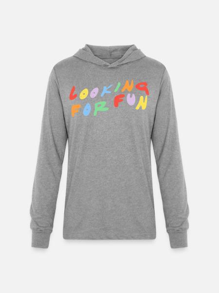 Looking for Fun - Unisex Long Sleeve Hoodie Shirt - heather grey