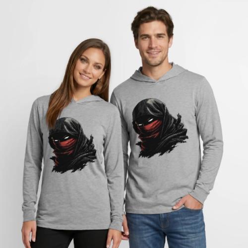 Shadowflame Ninja - Unisex Long Sleeve Hoodie Shirt