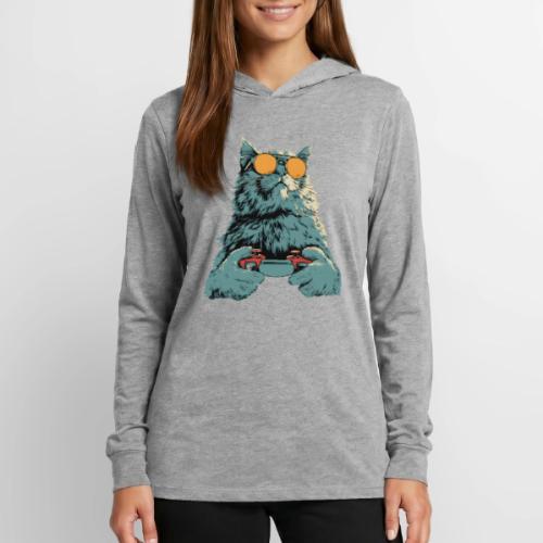 Cat: Fluff Mode On - Unisex Long Sleeve Hoodie Shirt
