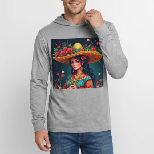 Mexican Design, Regional Mexican Charro Woman - Unisex Long Sleeve Hoodie Shirt