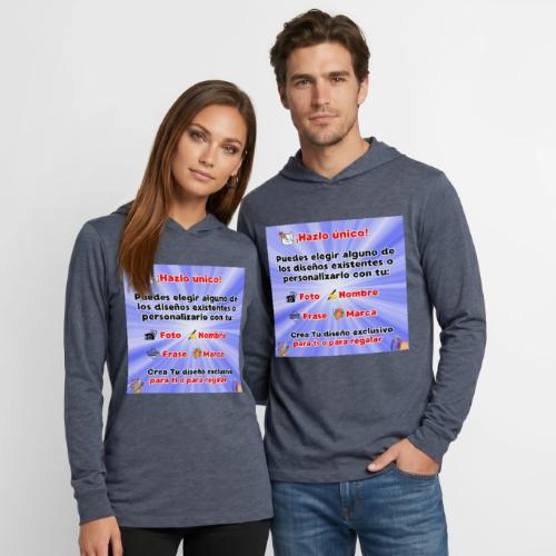 Personalized Souvenirs with Photo, Phrase, Design - Unisex Long Sleeve Hoodie Shirt