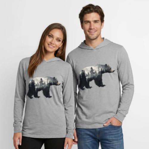 Forest Within the Bear - Unisex Long Sleeve Hoodie Shirt