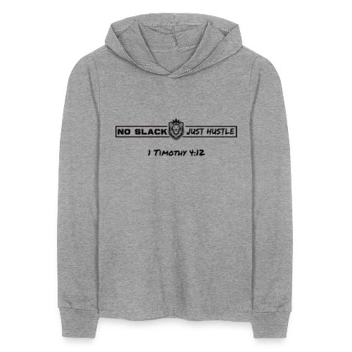 No Slack Just Hustle (All Black Logo) - Unisex Long Sleeve Hoodie Shirt