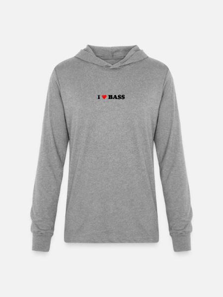 TwoTone Heart Glow - Unisex Long Sleeve Hoodie Shirt - heather grey
