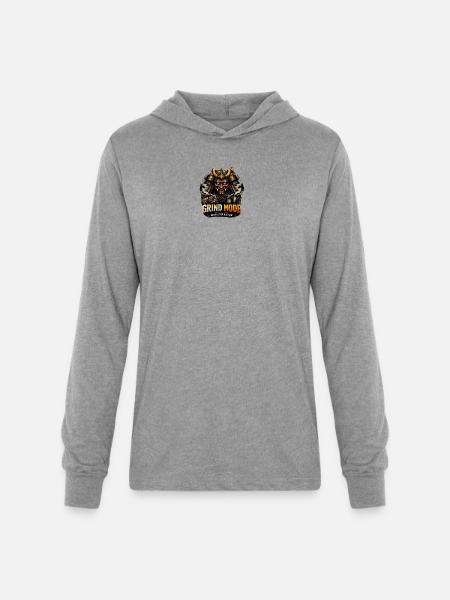 Grind Mode Warrior Hustle - Unisex Long Sleeve Hoodie Shirt - heather grey