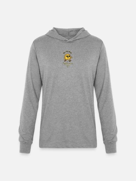 Sunkissed - Unisex Long Sleeve Hoodie Shirt - heather grey
