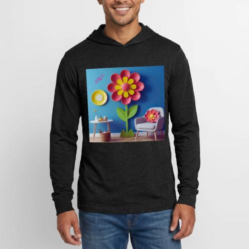 Flower design and harmony of environmental well-be - Unisex Long Sleeve Hoodie Shirt