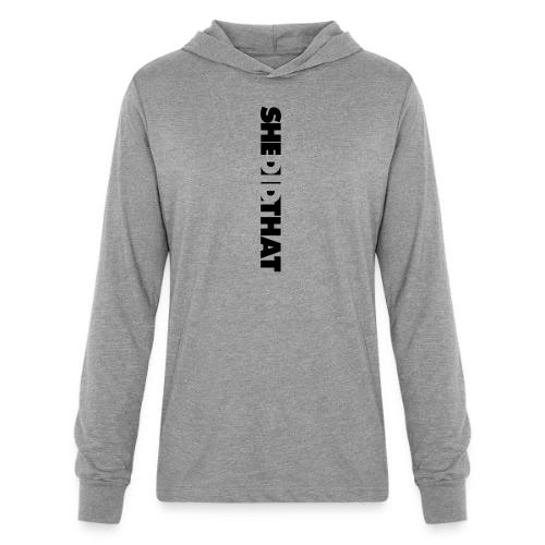 She Did That Large Design - Unisex Long Sleeve Hoodie Shirt