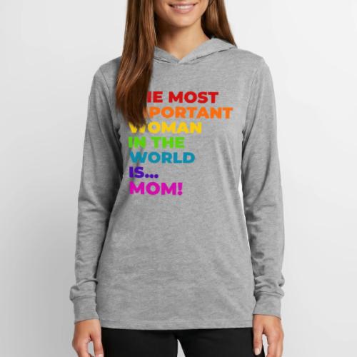Mom: The Most Important Woman in the World - Unisex Long Sleeve Hoodie Shirt