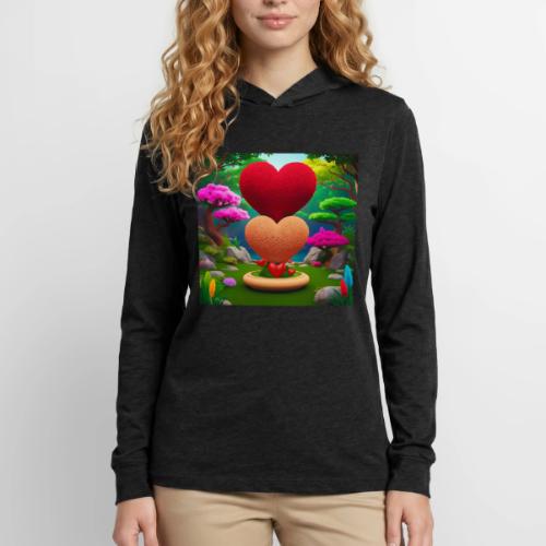 Double Heart, fantasy, nature and fantasy - Unisex Long Sleeve Hoodie Shirt