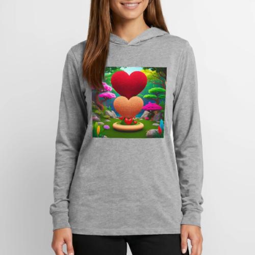 Double Heart, fantasy, nature and fantasy - Unisex Long Sleeve Hoodie Shirt