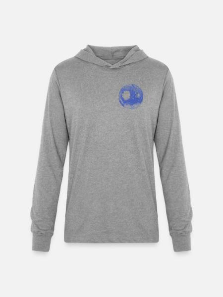 Retro Disco Ball - Unisex Long Sleeve Hoodie Shirt - heather grey