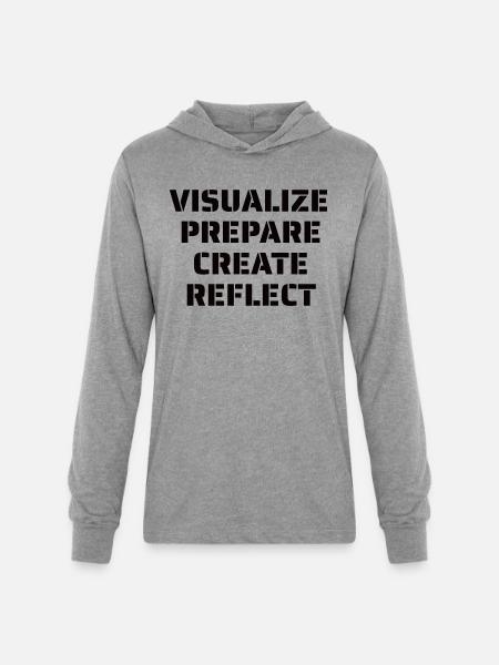 Artist Quote - Unisex Long Sleeve Hoodie Shirt - heather grey