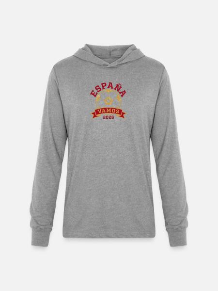 España Vamos 2026 Gold Emblem - Unisex Long Sleeve Hoodie Shirt - heather grey