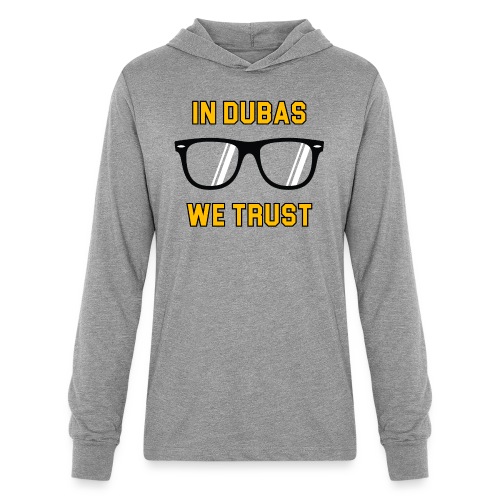 In Dubas We Trust (Light) - Unisex Long Sleeve Hoodie Shirt