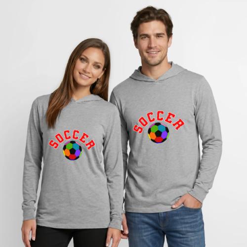 Soccer: Colorful Kick - Unisex Long Sleeve Hoodie Shirt