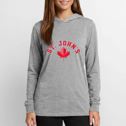 St. John's with maple leaf - Unisex Long Sleeve Hoodie Shirt