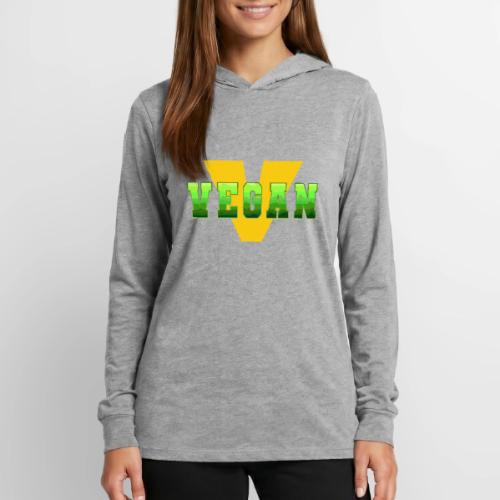Vegan Energy V - Unisex Long Sleeve Hoodie Shirt