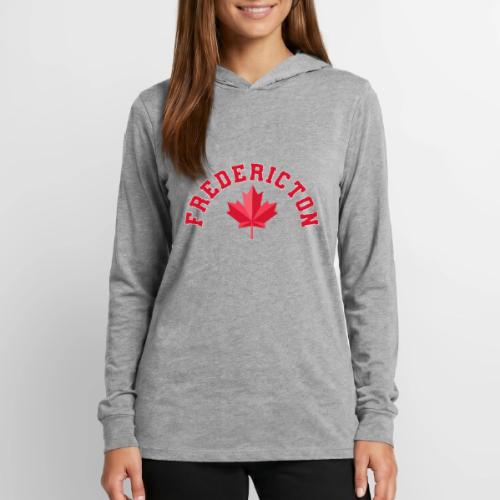 Fredericton with maple leaf - Unisex Long Sleeve Hoodie Shirt