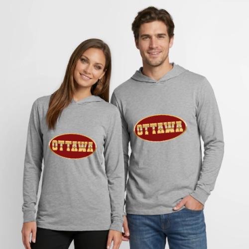 Golden Pulse – Ottawa - Unisex Long Sleeve Hoodie Shirt