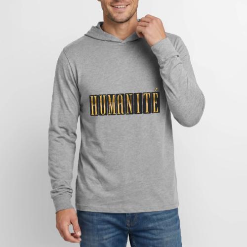 Humanity in Golden Letters - Unisex Long Sleeve Hoodie Shirt