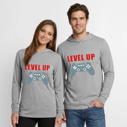 Level Up Gamer Controller Apparel - Unisex Long Sleeve Hoodie Shirt