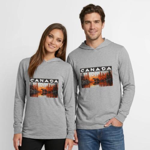 Canada Wilderness Art - Unisex Long Sleeve Hoodie Shirt