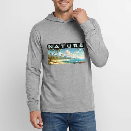 Nature: Sun-Kissed Shore - Unisex Long Sleeve Hoodie Shirt