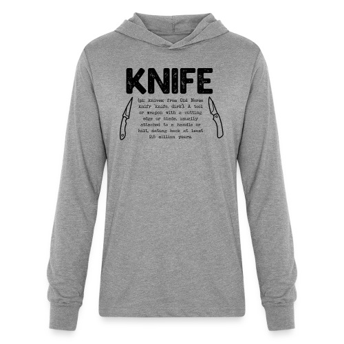 Knife Definition - Unisex Long Sleeve Hoodie Shirt