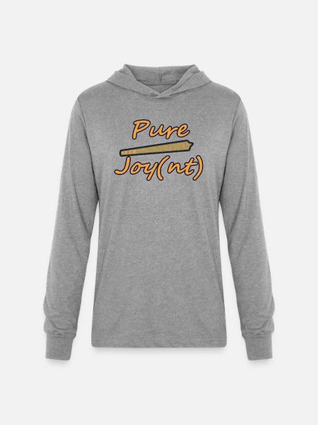 Pure Joy(nt) - Unisex Long Sleeve Hoodie Shirt - heather grey