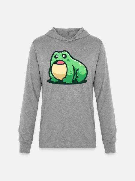 Amphibians Frog - Unisex Long Sleeve Hoodie Shirt - heather grey