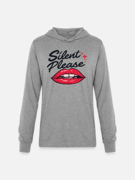 Stillness Speaks - Unisex Long Sleeve Hoodie Shirt - heather grey